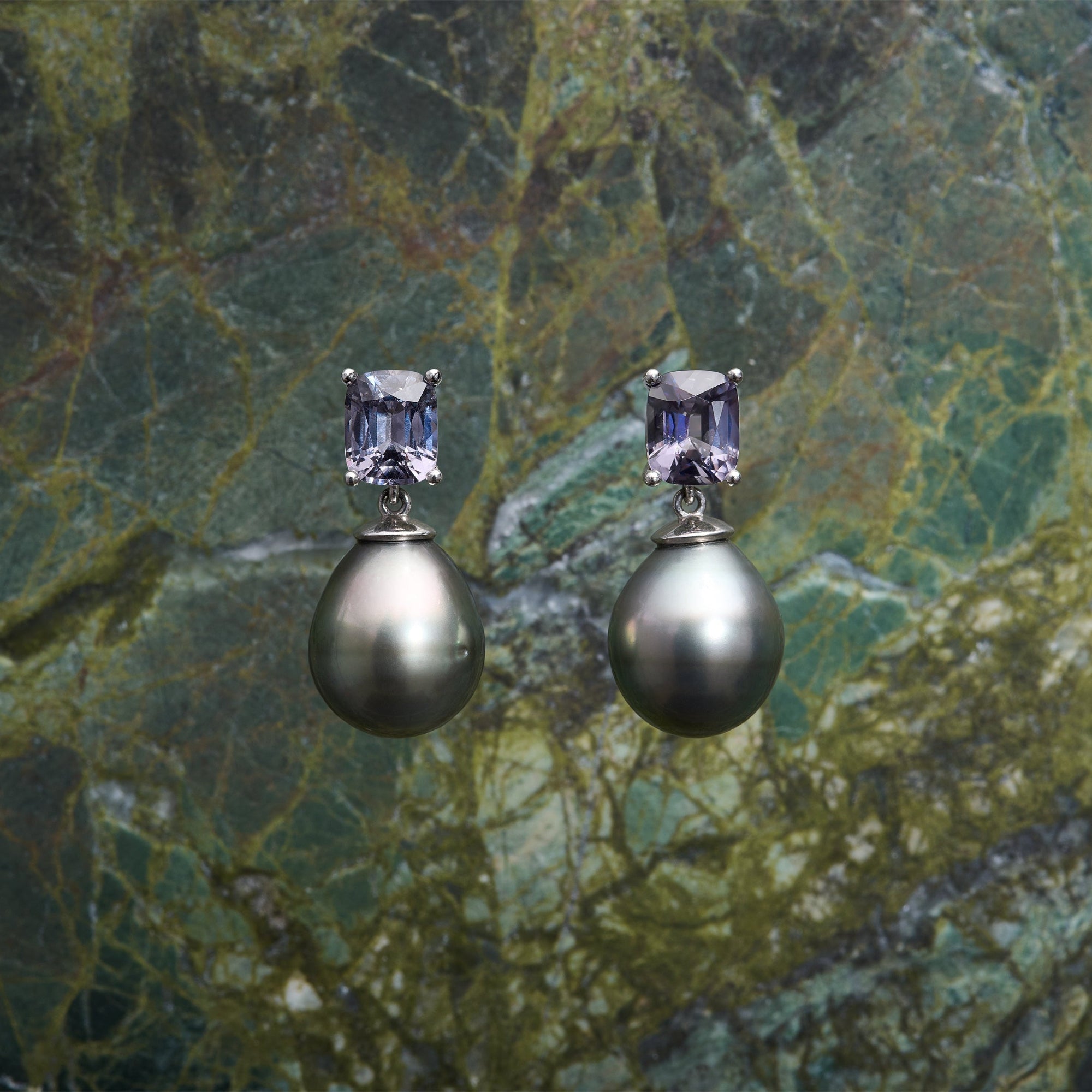 Grey Spinel and Pearl Drops