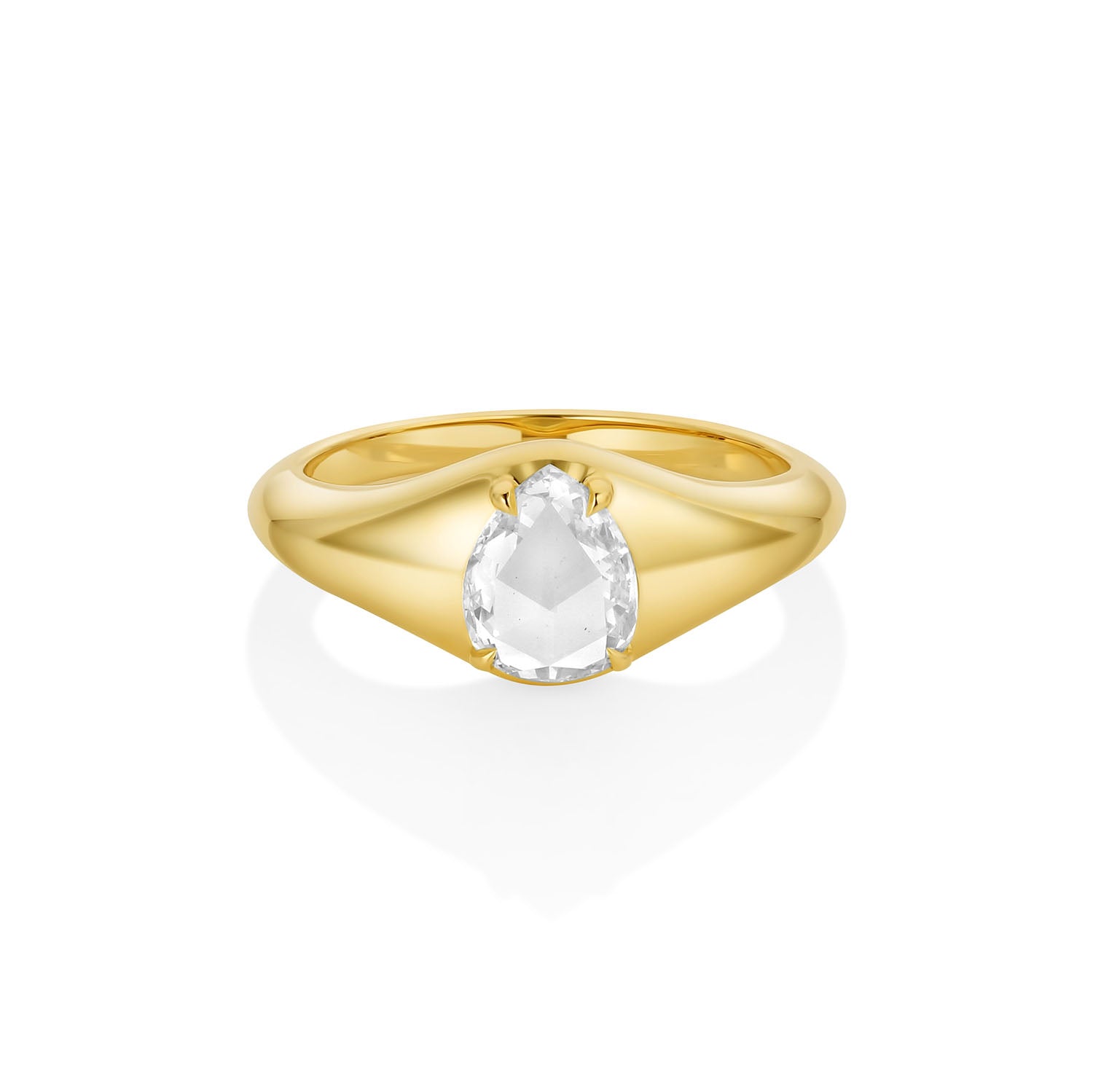 Bequest Ring - .53ct Pear Rose Cut