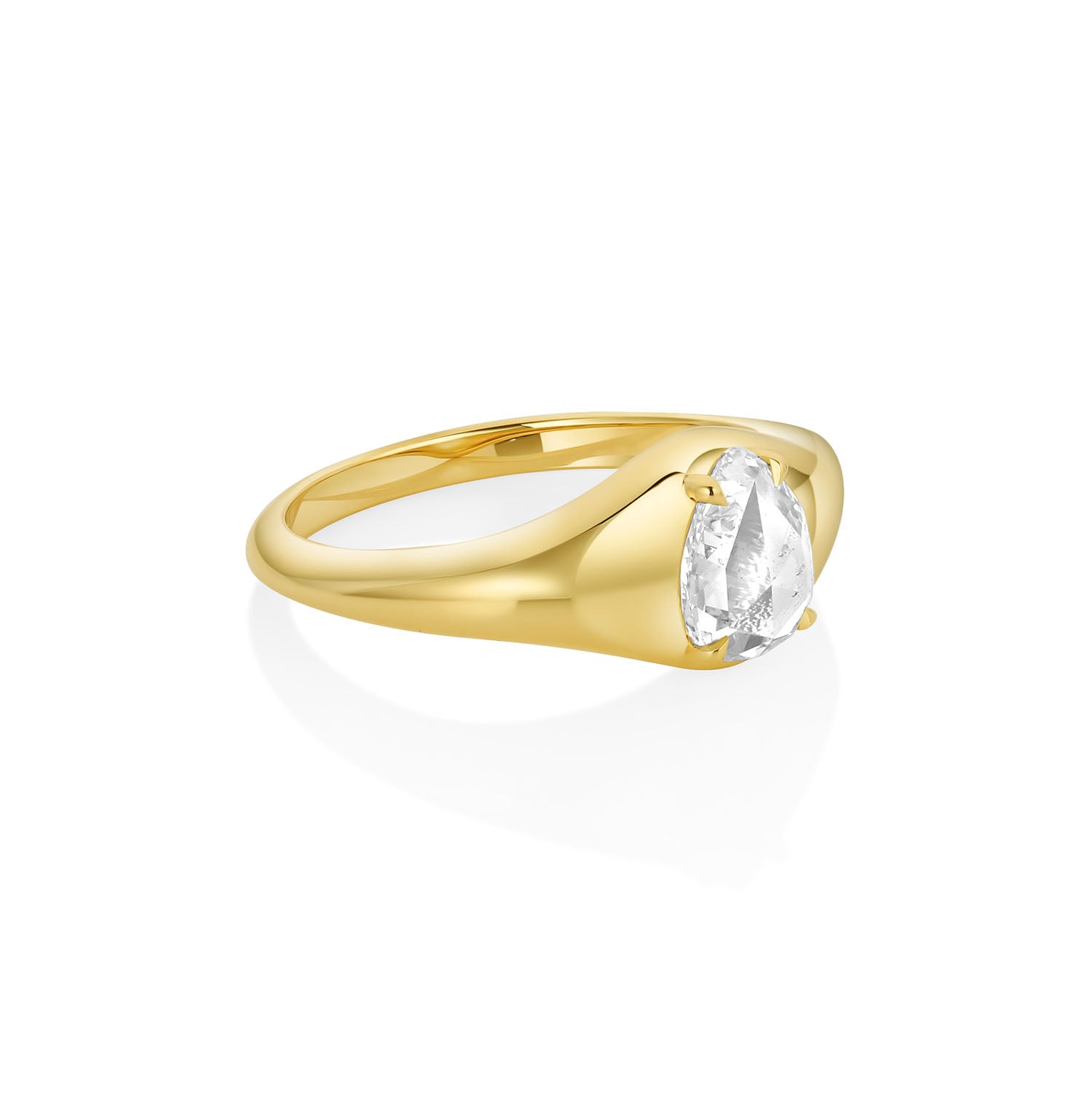 Bequest Ring - .53ct Pear Rose Cut