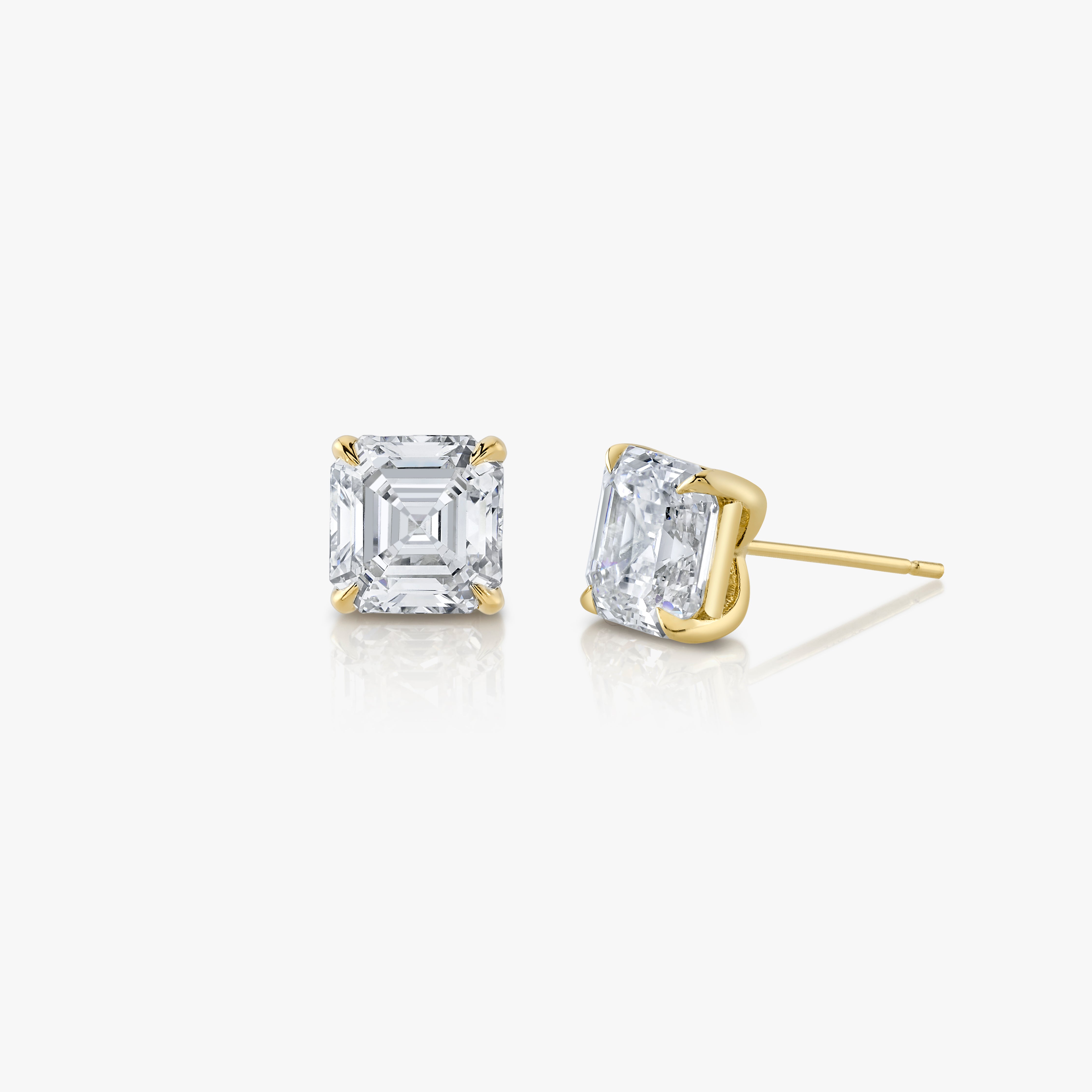Asscher Studs