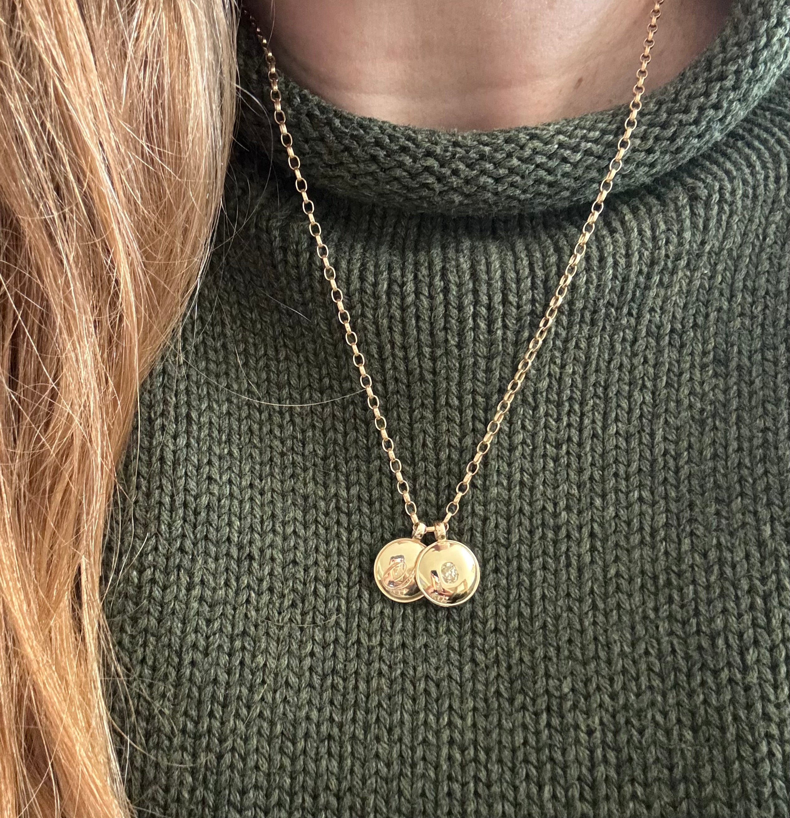 Legacy Pendant with .37ct Cushion Diamond